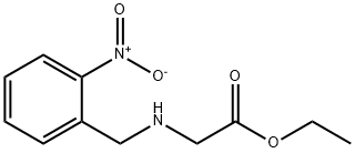 Glycine, N-[(2-nitrophenyl)methyl]-, ethyl ester Structure