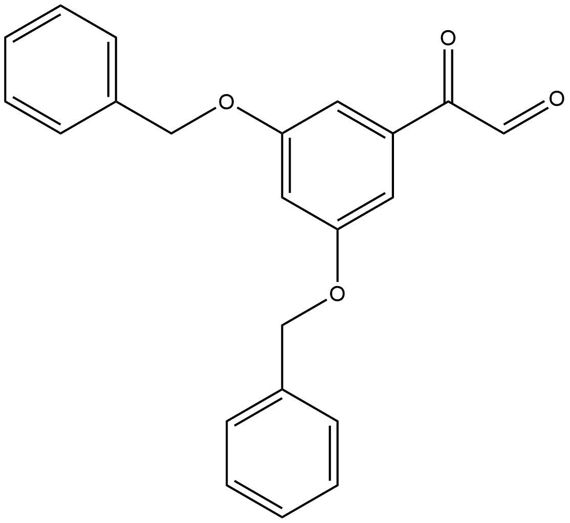 Benzeneacetaldehyde, α-oxo-3,5-bis(phenylmethoxy)- 구조식 이미지