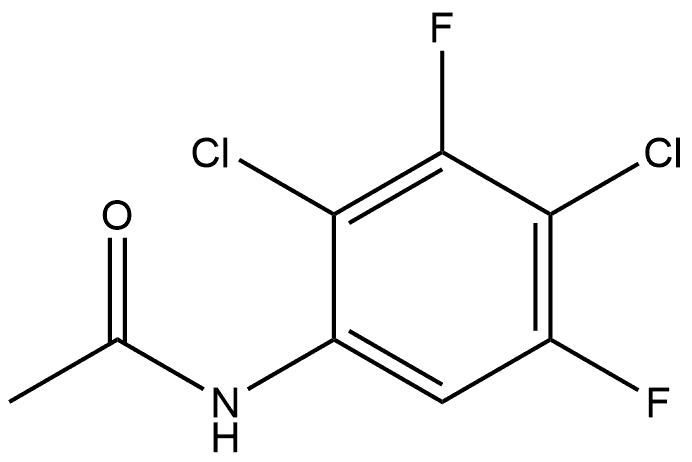 N-(2,4-Dichloro-3,5-difluorophenyl)acetamide Structure