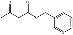 Butanoic acid, 3-oxo-, 3-pyridinylmethyl ester Structure