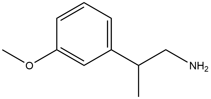 2-(3-methoxyphenyl)propan-1-amine 구조식 이미지