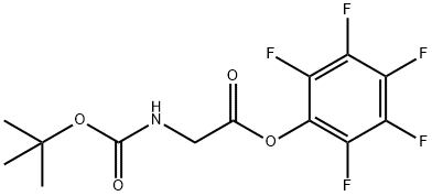 Glycine, N-[(1,1-dimethylethoxy)carbonyl]-, 2,3,4,5,6-pentafluorophenyl ester Structure