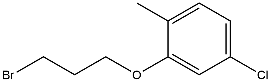 Benzene, 2-(3-bromopropoxy)-4-chloro-1-methyl- Structure