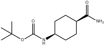 tert-butyl ((1s,4s)-4-carbamoylcyclohexyl)carbamate Structure