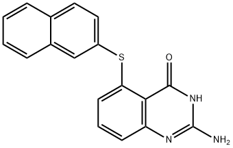 2-Amino-5-(naphthalen-2-ylthio)quinazolin-4(1H)-one 구조식 이미지