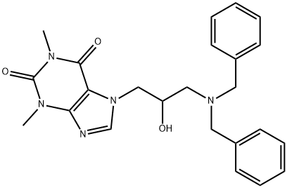 7-(3-(Dibenzylamino)-2-hydroxypropyl)-1,3-dimethyl-1H-purine-2,6(3H,7H)-dione 구조식 이미지