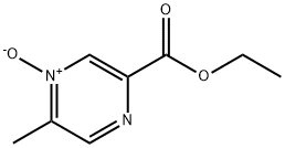 2-Pyrazinecarboxylic acid, 5-methyl-, ethyl ester, 4-oxide 구조식 이미지