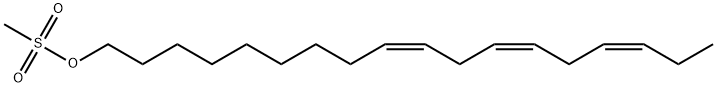 9,12,15-Octadecatrien-1-ol, 1-methanesulfonate, (9Z,12Z,15Z)- Structure