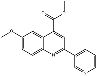 methoxy-2-(pyridin-3-yl)quinoline-4-carboxyl atemethyl Structure