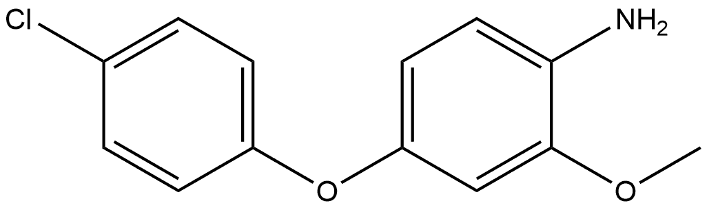 4-(4-chlorophenoxy)-2-methoxyaniline Structure