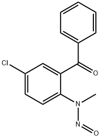 Methanone, [5-chloro-2-(methylnitrosoamino)phenyl]phenyl- Structure