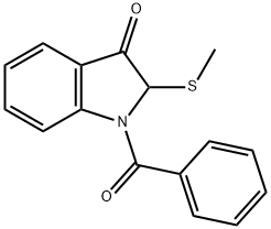 1-Benzoyl-2-(methylthio)indolin-3-one Structure