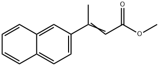 2-Butenoic acid, 3-(2-naphthalenyl)-, methyl ester Structure