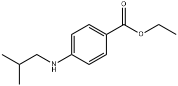 Benzoic acid, 4-[(2-methylpropyl)amino]-, ethyl ester 구조식 이미지