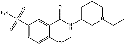 Benzamide, 5-(aminosulfonyl)-N-(1-ethyl-3-piperidinyl)-2-methoxy- Structure
