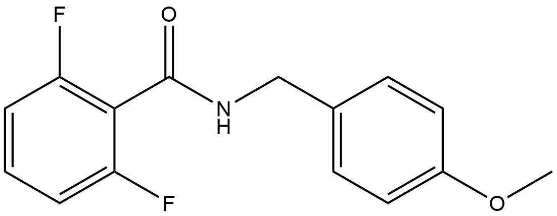 2,6-Difluoro-N-[(4-methoxyphenyl)methyl]benzamide Structure