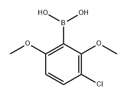 Boronic acid, (3-chloro-2,6-dimethoxyphenyl)- (9CI) Structure