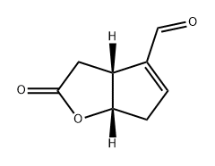 2H-Cyclopenta[b]furan-4-carboxaldehyde, 3,3a,6,6a-tetrahydro-2-oxo-, (3aR,6aS)- 구조식 이미지