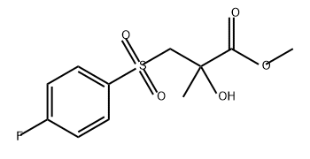 Propanoic acid, 3-[(4-fluorophenyl)sulfonyl]-2-hydroxy-2-methyl-, methyl ester Structure