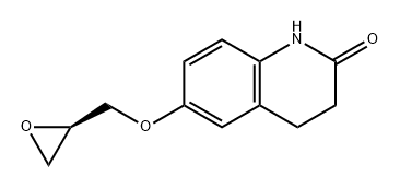 2(1H)-Quinolinone, 3,4-dihydro-6-[(2R)-2-oxiranylmethoxy]- Structure