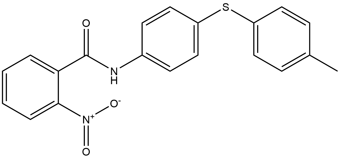 2-nitro-N-(4-(p-tolylthio)phenyl)benzamide Structure