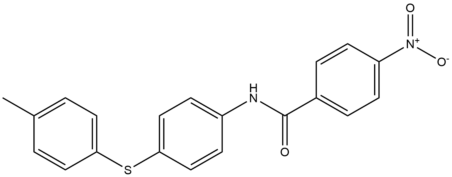 4-nitro-N-(4-(p-tolylthio)phenyl)benzamide Structure