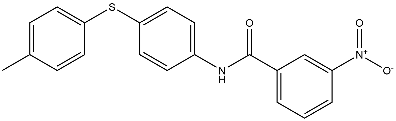 3-nitro-N-(4-(p-tolylthio)phenyl)benzamide Structure