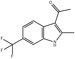 1-[2-Methyl-6-(trifluoromethyl)-1H-indol-3-yl]ethanone Structure