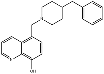 5-[[4-(Phenylmethyl)-1-piperidinyl]methyl]-8-quinolinol Structure