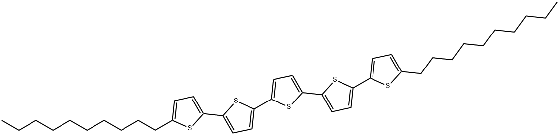 2,2':5',2'':5'',2''':5''',2''''-Quinquethiophene, 5,5''''-didecyl- Structure