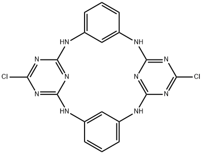 Dichloro-diazadioxacalix[2]arene[2]triazine, 95% Structure