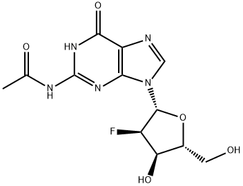 Guanosine, N-acetyl-2'-deoxy-2'-fluoro- (9CI) Structure