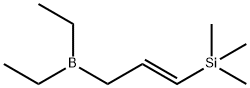 Borane, diethyl[(2E)-3-(trimethylsilyl)-2-propen-1-yl]- Structure