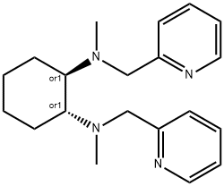 1,?2-?Cyclohexanediamine, N1,?N2-?dimethyl-?N1,?N2-?bis(2-?pyridinylmethyl)?-?, (1R,?2R)?-?rel- Structure