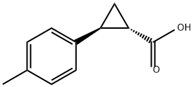 Cyclopropanecarboxylic acid, 2-(4-methylphenyl)-, (1S,2S)- 구조식 이미지