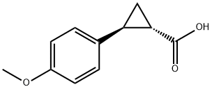 Cyclopropanecarboxylic acid, 2-(4-methoxyphenyl)-, (1S,2S)- Structure