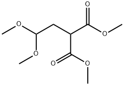 Propanedioic acid, 2-(2,2-dimethoxyethyl)-, 1,3-dimethyl ester Structure