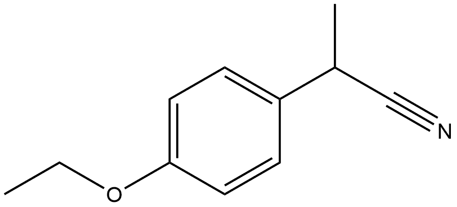 Benzeneacetonitrile, 4-ethoxy-α-methyl- Structure