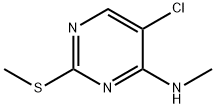 4-Pyrimidinamine, 5-chloro-N-methyl-2-(methylthio)- Structure