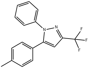 1H-Pyrazole, 5-(4-methylphenyl)-1-phenyl-3-(trifluoromethyl)- Structure