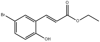 2-Propenoic acid, 3-(5-bromo-2-hydroxyphenyl)-, ethyl ester, (2E)- Structure