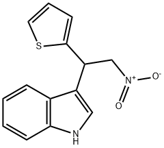 3-[2-nitro-1-(thiophen-2-yl)ethyl]-1H-indole 구조식 이미지