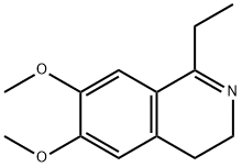 Isoquinoline, 1-ethyl-3,4-dihydro-6,7-dimethoxy- 구조식 이미지