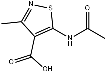 4-Isothiazolecarboxylic acid, 5-(acetylamino)-3-methyl- Structure