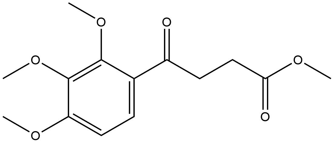 Benzenebutanoic acid, 2,3,4-trimethoxy-γ-oxo-, methyl ester Structure