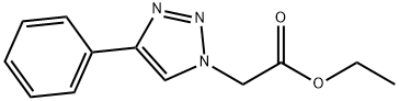 1H-1,2,3-Triazole-1-acetic acid, 4-phenyl-, ethyl ester 구조식 이미지