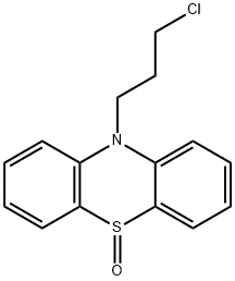 10H-Phenothiazine, 10-(3-chloropropyl)-, 5-oxide Structure