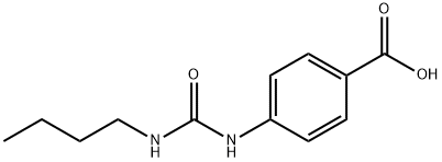 Benzoic acid, 4-[[(butylamino)carbonyl]amino]- Structure