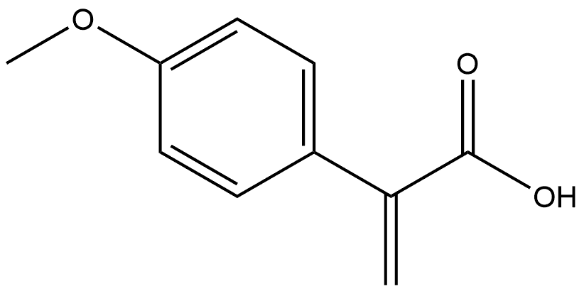 Benzeneacetic acid, 4-methoxy-α-methylene- 구조식 이미지