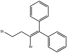 Benzene, 1,1'-(2,4-dibromo-1-butenylidene)bis- Structure